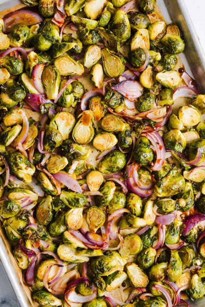 Balsamic Roasted Brussels Sprouts